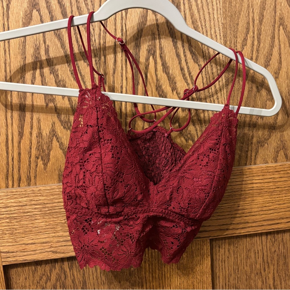 PINK red bralette